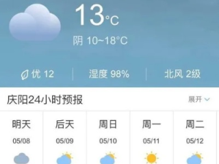 庆阳天气预报15天，秋意渐浓，及时添衣