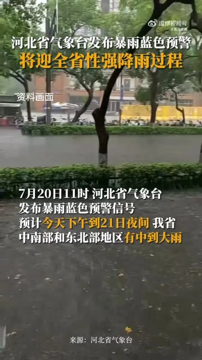河北省最新天气预警,强降雨来袭,多地需做好防范准备 河北省最新天气预警,强降雨来袭,多地需做好防范准备
